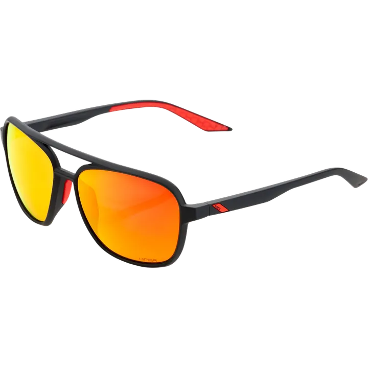Lunettes Kasia Soft Tact Black-HiPER Red Multilayer Mirror Lens
