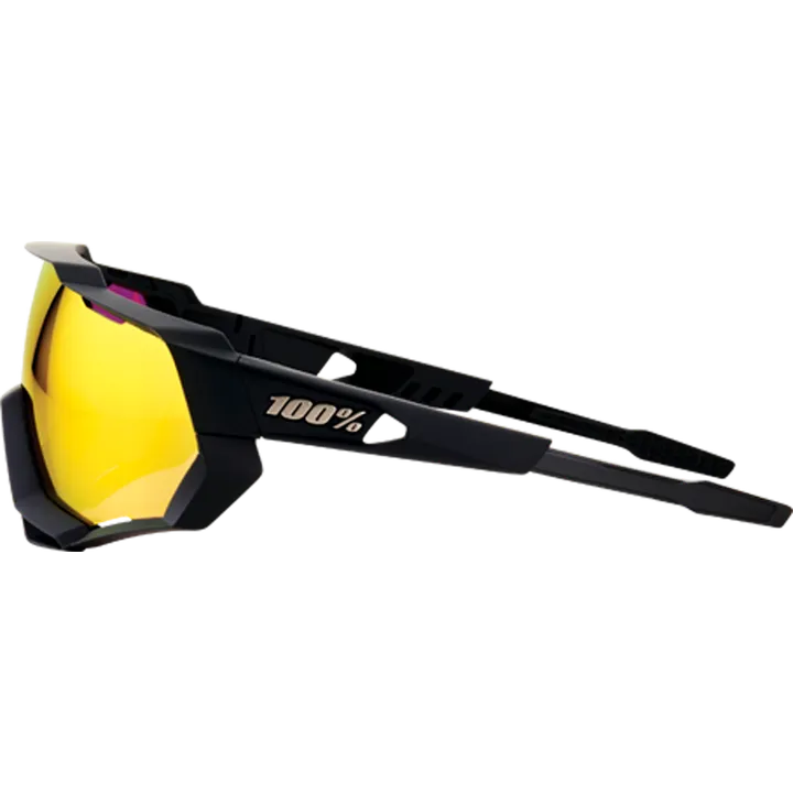 Lunettes Speedtrap Soft Tact Black-HiPER Red Multilayer Mirror Lens