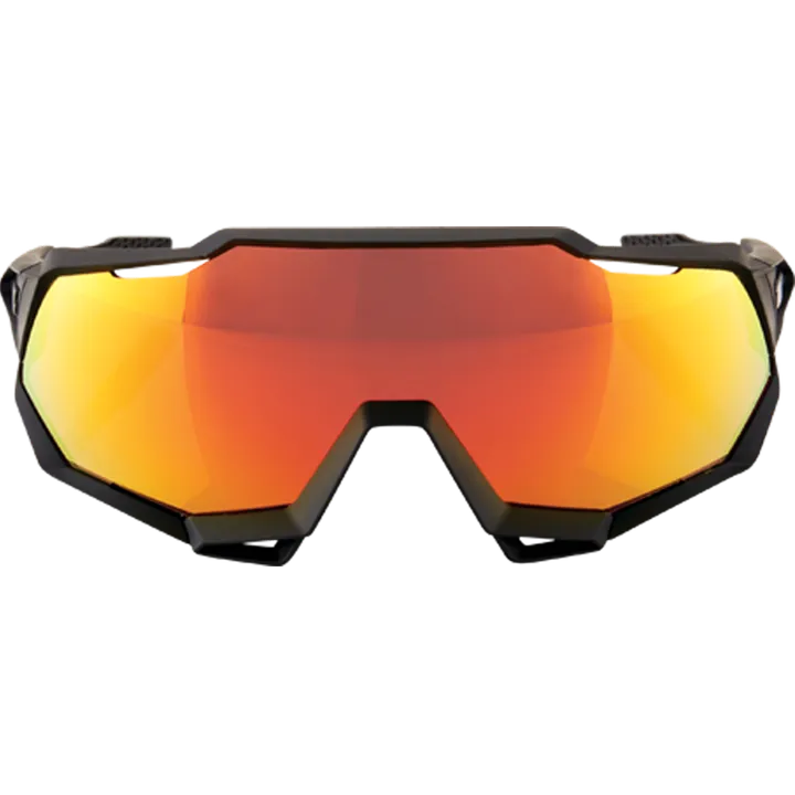 Lunettes Speedtrap Soft Tact Black-HiPER Red Multilayer Mirror Lens