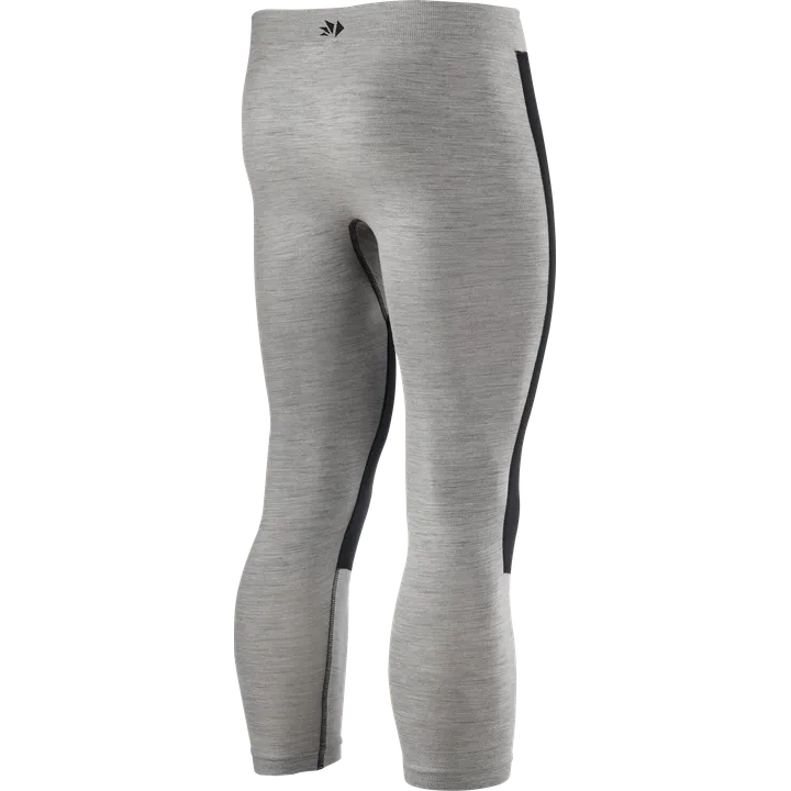Windstopper Leggings lang PNX WB MERINOS Unisex schwarz-grau