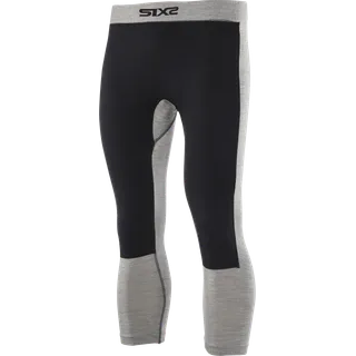 Windstopper Leggings lang PNX WB MERINOS Unisex schwarz-grau