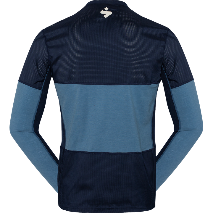 Hunter Merino Hybrid LS Jersey M flare blue