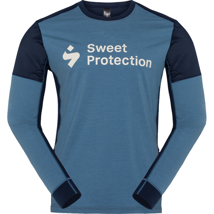 Hunter Merino Hybrid LS Jersey M flare blue