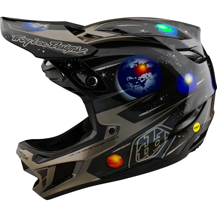 D4 Carbon Helmet - Spacian schwarz-grau