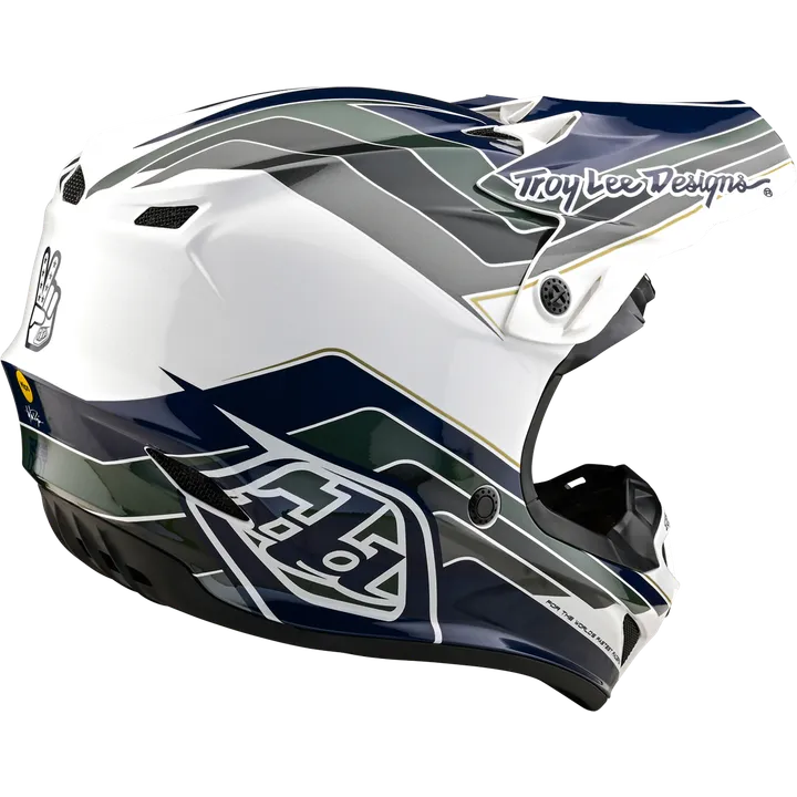 SE4 Polyacrylite Helmet - Block grau-blau