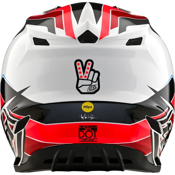 SE4 Polyacrylite Helmet - Block gris-rouge