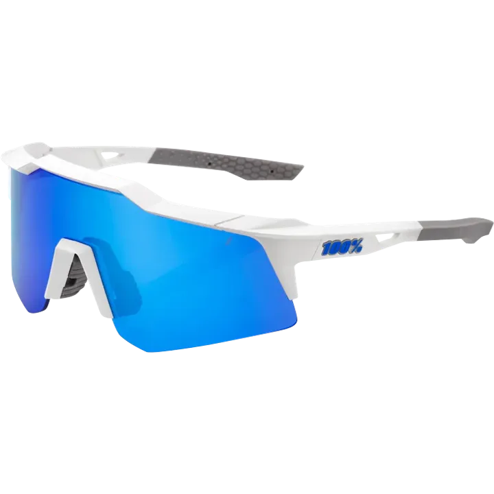 Brille Speedcraft XS Matte White-Blue Multilayer Mirror Lens