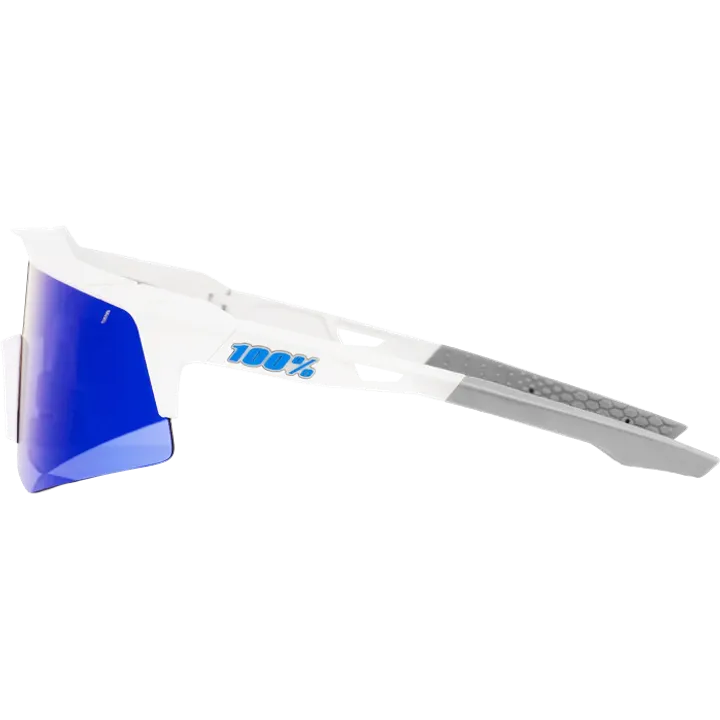 Lunettes Speedcraft XS Matte White-Blue Multilayer Mirror Lens