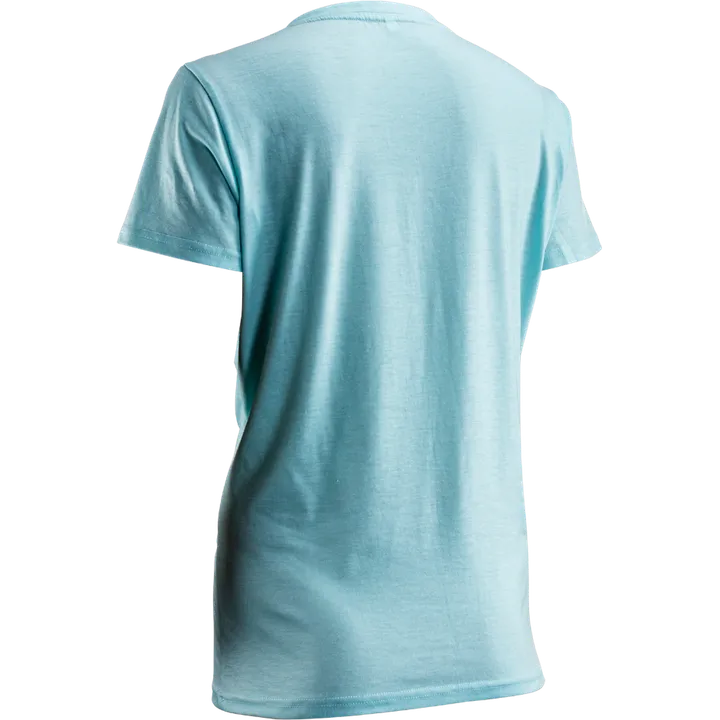 T-shirt premium pour femme bleu sarcelle