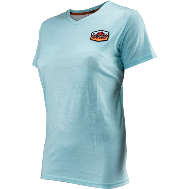 T-shirt premium pour femme bleu sarcelle