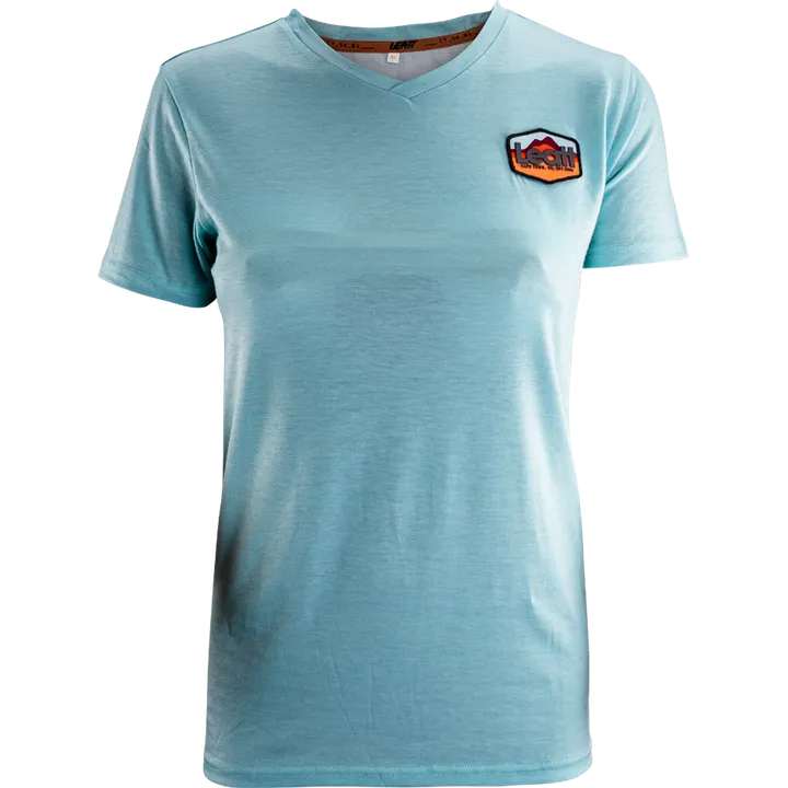 T-shirt premium pour femme bleu sarcelle