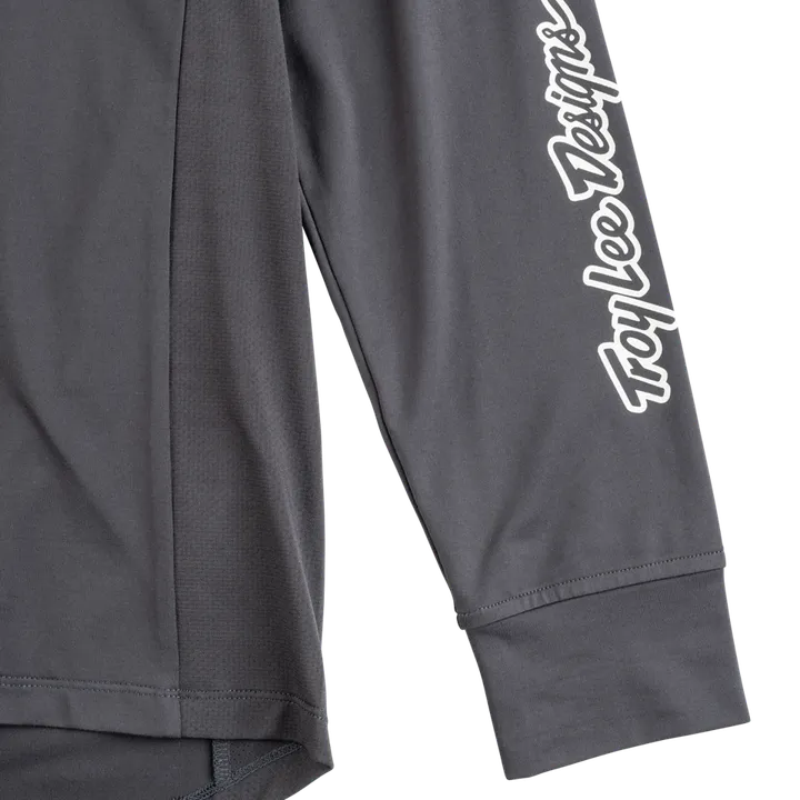 Ruckus Long Sleeve Ride Tee - Destroy carbon
