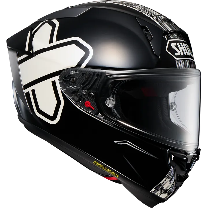 Casque intégral X-Spirit Pro Crosslogo TC-5, noir-blanc