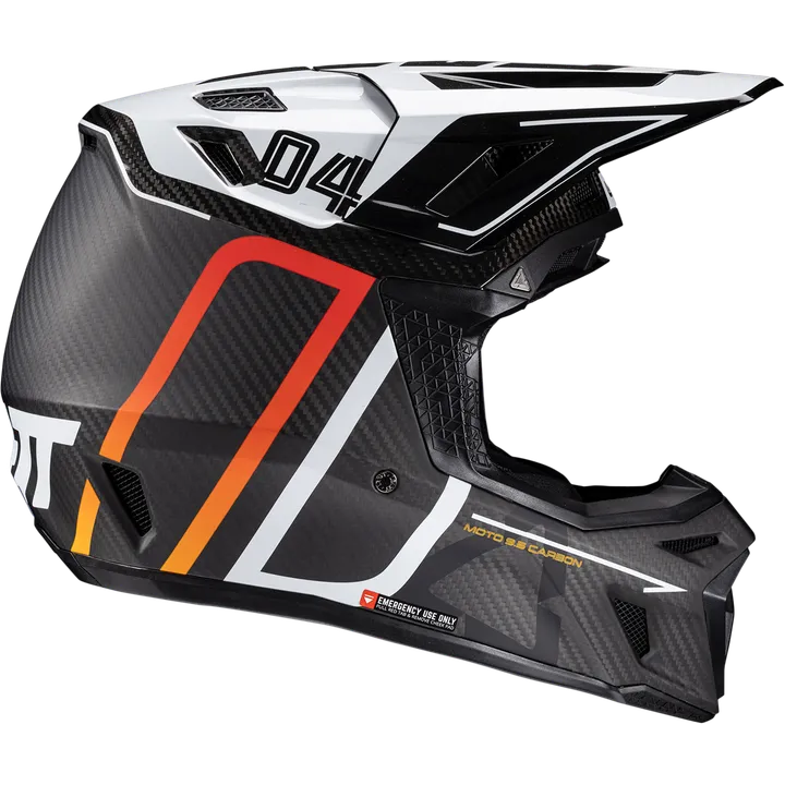 Helmet Kit Moto 9.5 V25 carbon-weiss