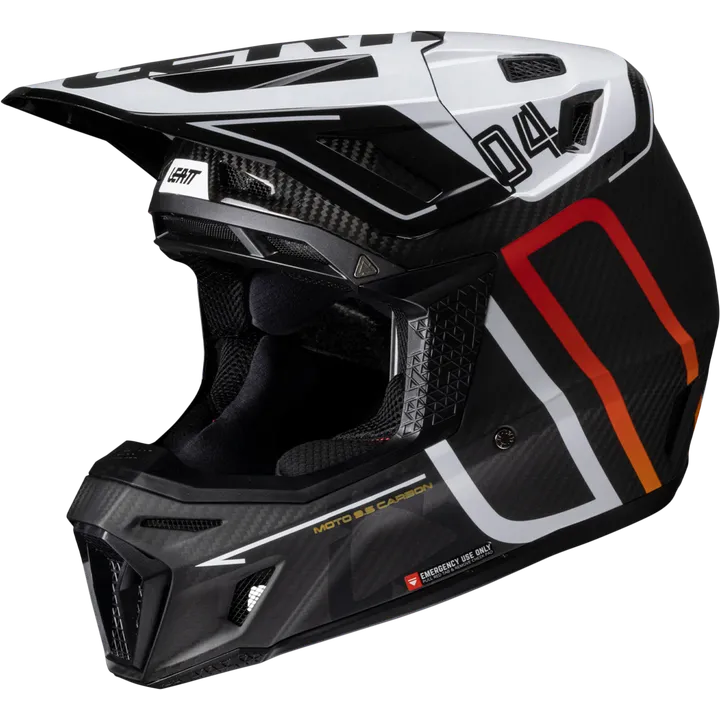 Helmet Kit Moto 9.5 V25 carbon-weiss