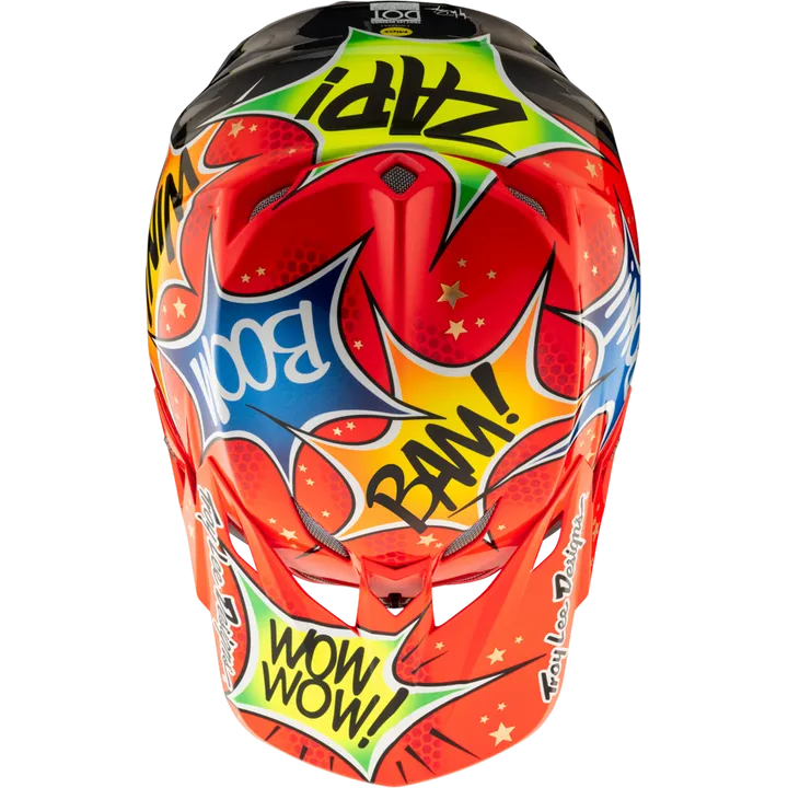 SE5 ECE Composite Helmet - Cosmic Explosion rot