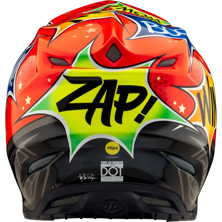 SE5 ECE Composite Helmet - Cosmic Explosion rot