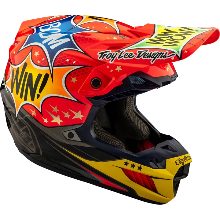 SE5 ECE Composite Helmet - Cosmic Explosion rot