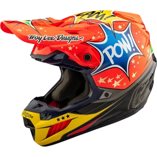 SE5 ECE Composite Helmet - Cosmic Explosion rot
