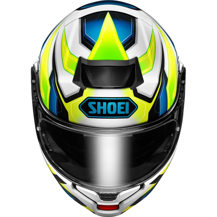 Klapphelm Neotec 3 Anthem TC-3, weiss-hellblau-neon gelb