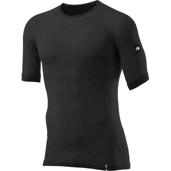 Funktionsshirt kurzarm TS1 MERINOS Unisex schwarz