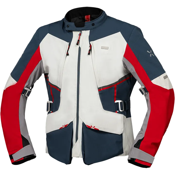 Tourster-STX 1.0 Laminatjacke hellgrau-blau-rot