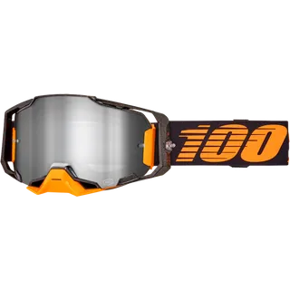 Armega Goggle Oversized Deep Red - Mirror Silver