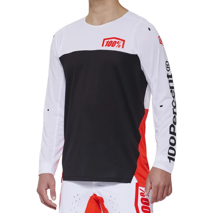 R-CORE-X Long Sleeve Jersey white/red
