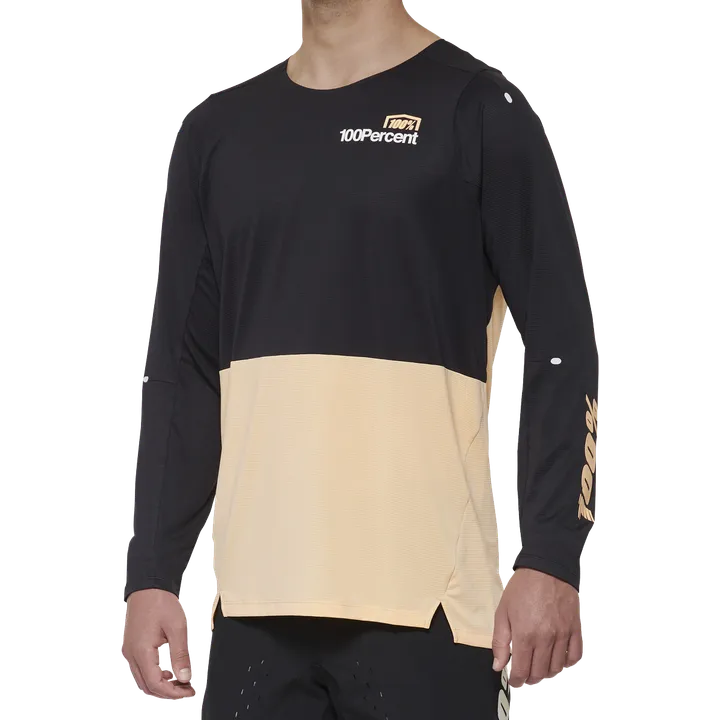 R-CORE-X Long Sleeve Jersey black/peach