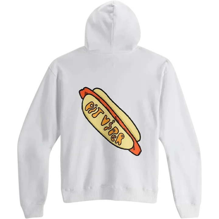 Hot Dog Hoodie blanc