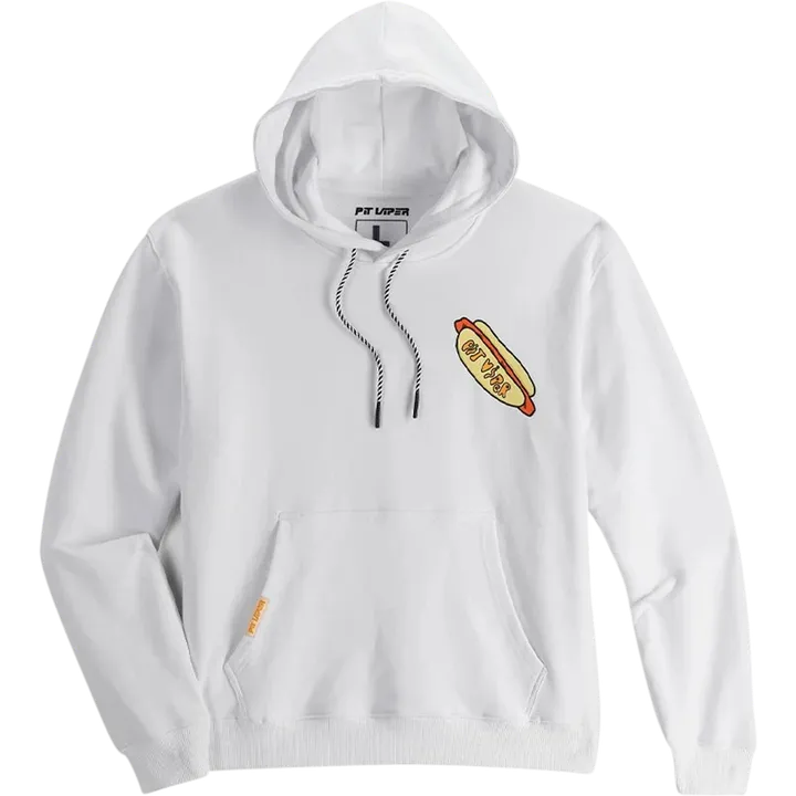 Hot Dog Hoodie weiss