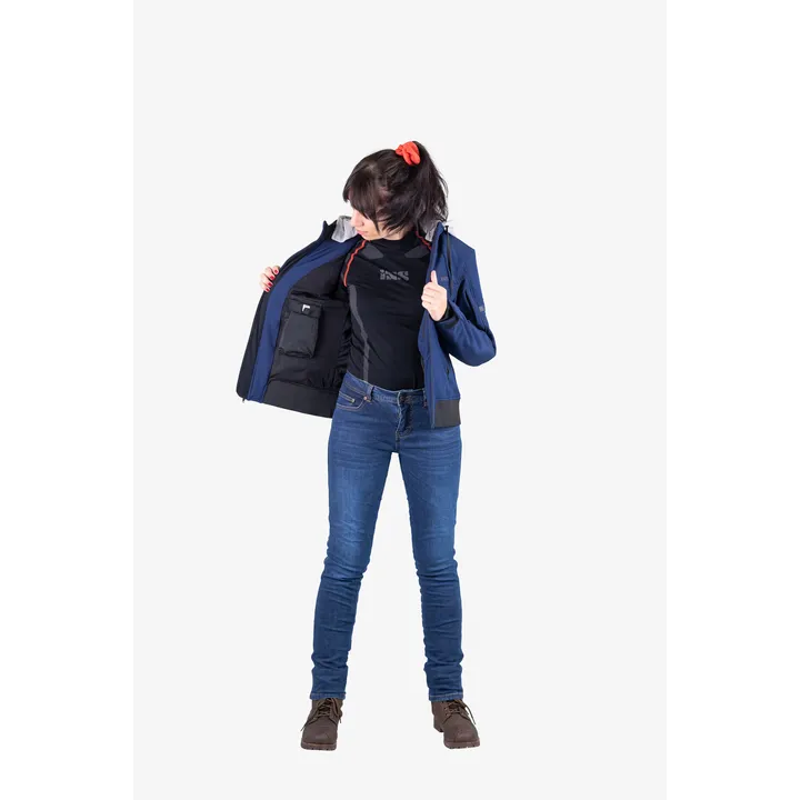 Classic SO Damen Jacke Moto blau