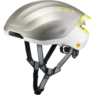 Kudo Aero Helmet + Light silber