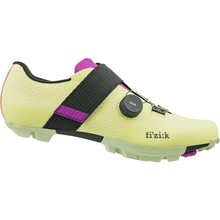 Ferox Carbon Shoes limone/lila