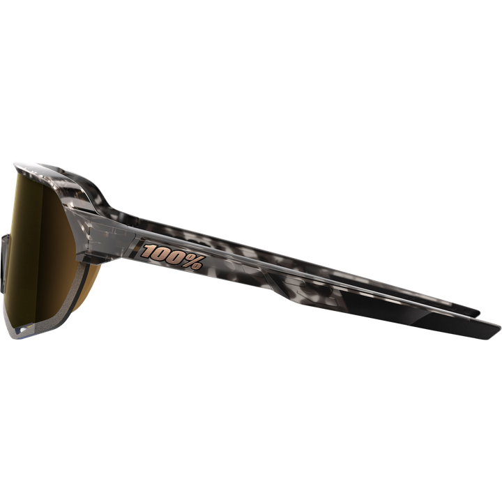 Brille S2 - Gloss Black Havana - Soft Gold Mirror Lens