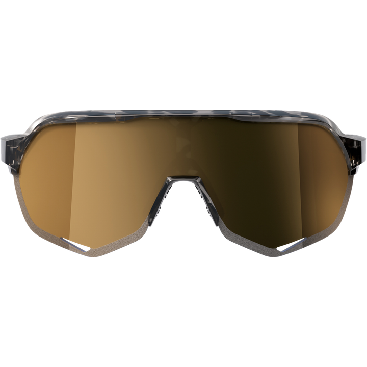 Brille S2 - Gloss Black Havana - Soft Gold Mirror Lens