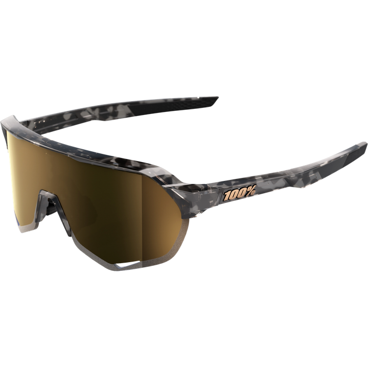 Brille S2 - Gloss Black Havana - Soft Gold Mirror Lens