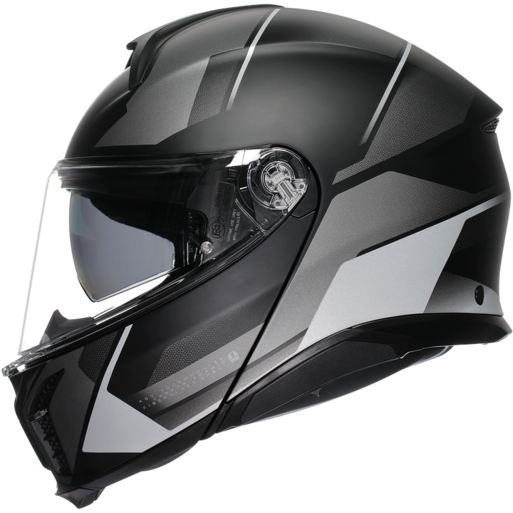 Casque modulable Tourmodular Perception mat noir-argent
