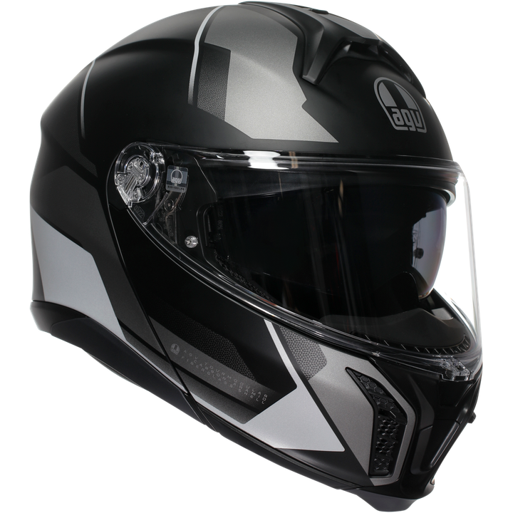Casque modulable Tourmodular Perception mat noir-argent