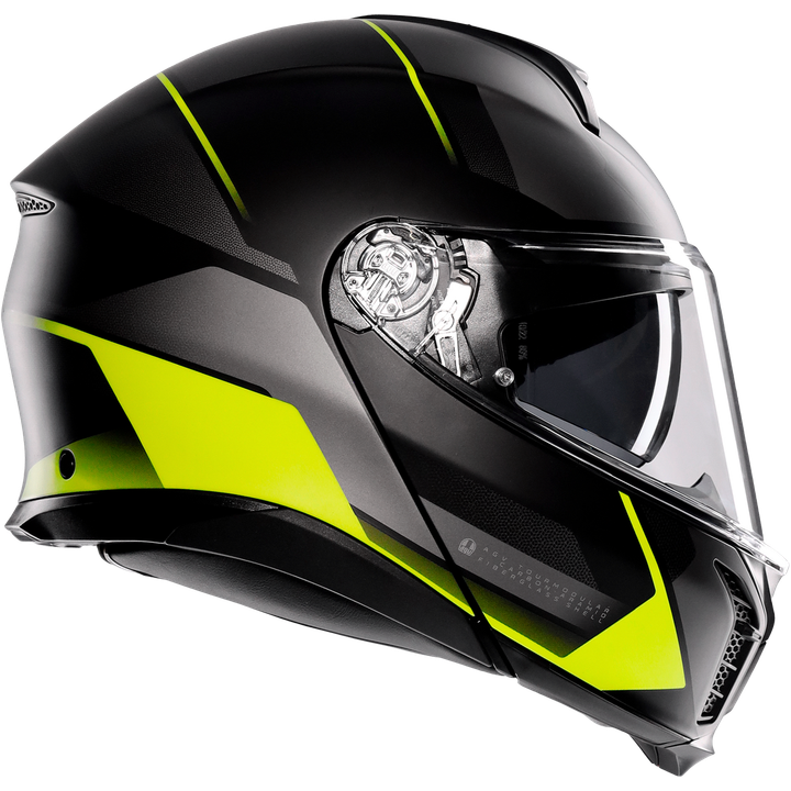 Casque modulable Tourmodular Perception mat noir-jaune