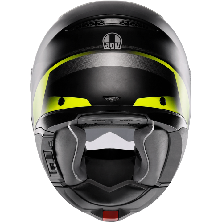 Casque modulable Tourmodular Perception mat noir-jaune