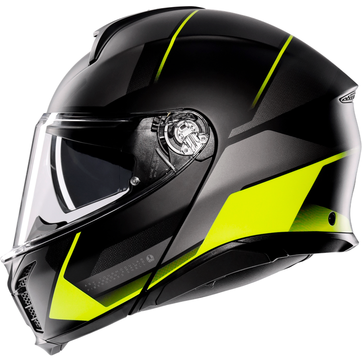 Casque modulable Tourmodular Perception mat noir-jaune