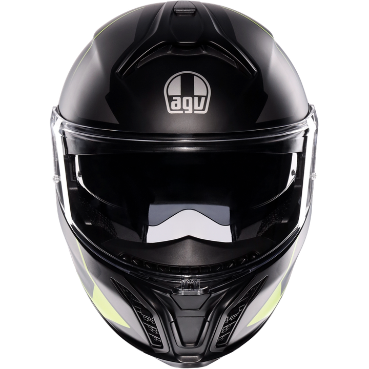 Casque modulable Tourmodular Perception mat noir-jaune