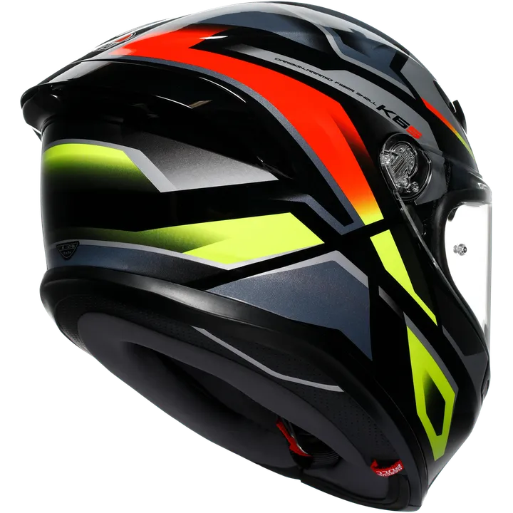 Casque intégral K6 S Erazer noir-rouge-jaune