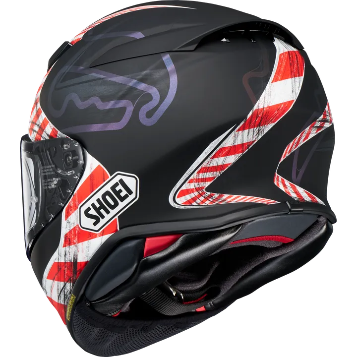 Casque intégral NXR2 Knee Down TC-5, matt noir-rouge-blanc