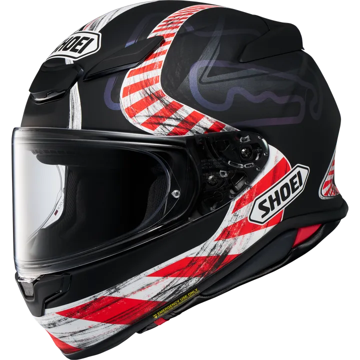 Casque intégral NXR2 Knee Down TC-5, matt noir-rouge-blanc