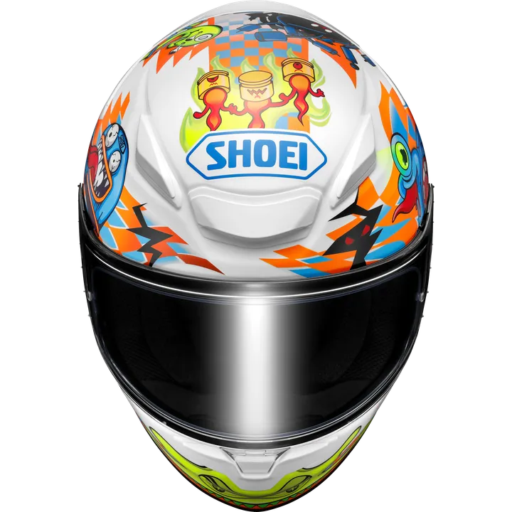 Integralhelm NXR2 Yago TC-2, weiss-orange-hellblau