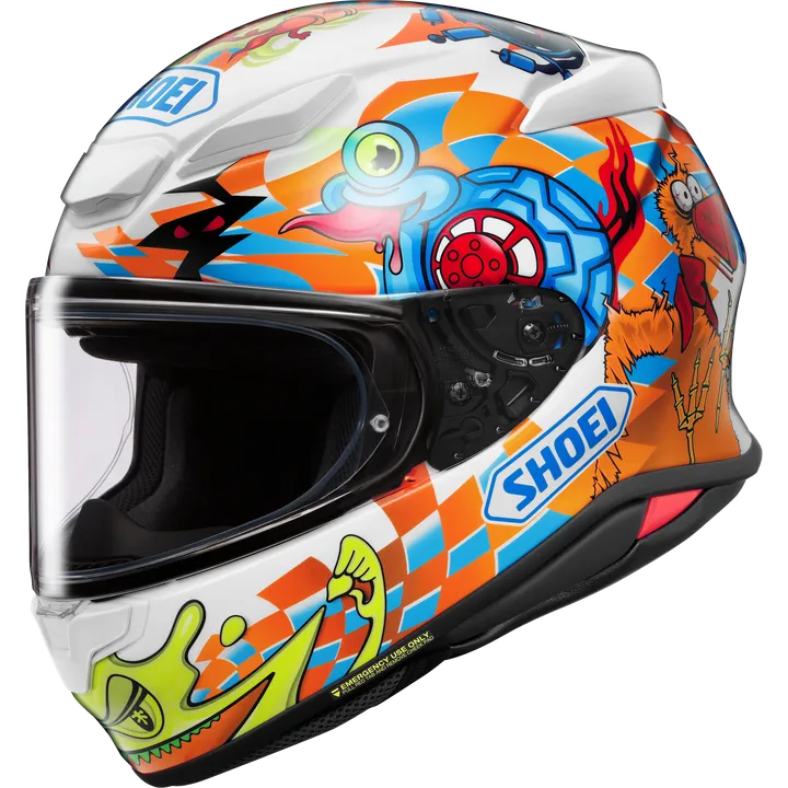 Integralhelm NXR2 Yago TC-2, weiss-orange-hellblau