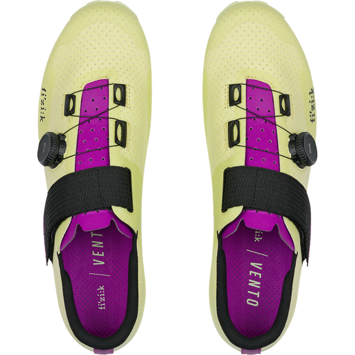Ferox Carbon Shoes limone/lila