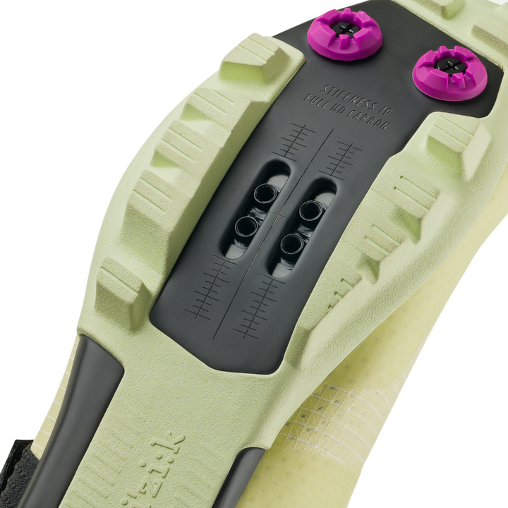 Ferox Carbon Shoes limone/lila
